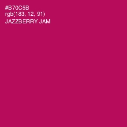 #B70C5B - Jazzberry Jam Color Image