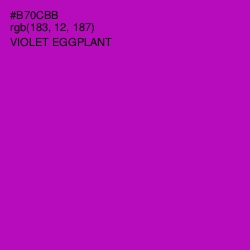 #B70CBB - Violet Eggplant Color Image