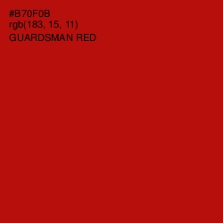 #B70F0B - Guardsman Red Color Image