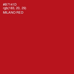 #B7141D - Milano Red Color Image