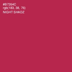 #B7264C - Night Shadz Color Image