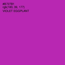 #B727B1 - Violet Eggplant Color Image
