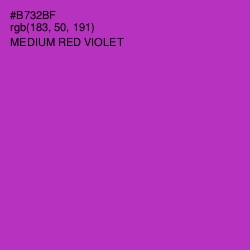 #B732BF - Medium Red Violet Color Image