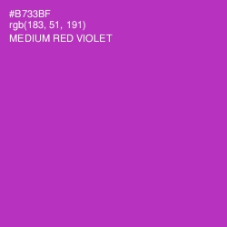#B733BF - Medium Red Violet Color Image