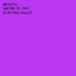 #B737F3 - Electric Violet Color Image