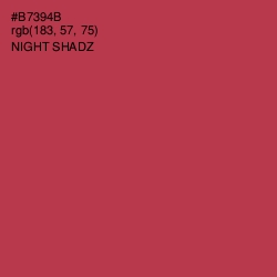 #B7394B - Night Shadz Color Image