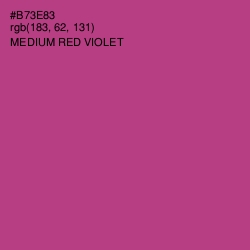 #B73E83 - Medium Red Violet Color Image