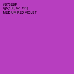 #B73EBF - Medium Red Violet Color Image