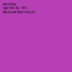 #B73FB5 - Medium Red Violet Color Image