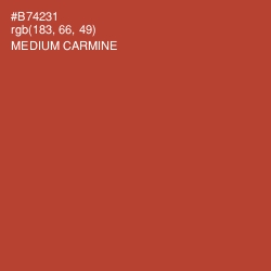 #B74231 - Medium Carmine Color Image