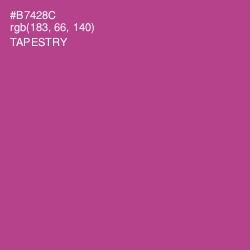 #B7428C - Tapestry Color Image