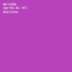 #B742BB - Wisteria Color Image