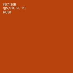 #B7430B - Rust Color Image