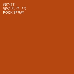 #B74711 - Rock Spray Color Image