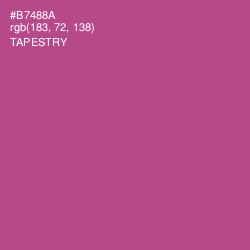 #B7488A - Tapestry Color Image