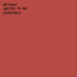 #B74A42 - Chestnut Color Image