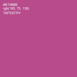 #B74B8B - Tapestry Color Image