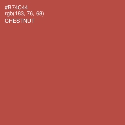 #B74C44 - Chestnut Color Image