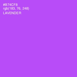 #B74CF8 - Lavender Color Image