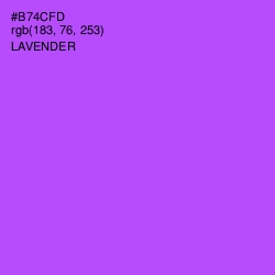 #B74CFD - Lavender Color Image