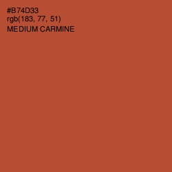 #B74D33 - Medium Carmine Color Image