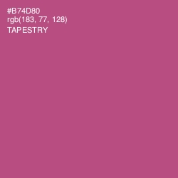 #B74D80 - Tapestry Color Image