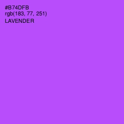 #B74DFB - Lavender Color Image