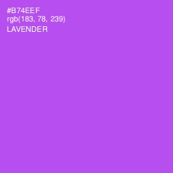 #B74EEF - Lavender Color Image