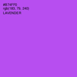 #B74FF0 - Lavender Color Image