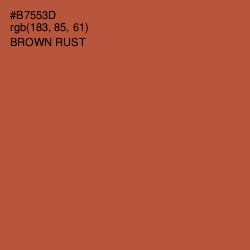 #B7553D - Brown Rust Color Image