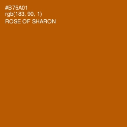 #B75A01 - Rose of Sharon Color Image