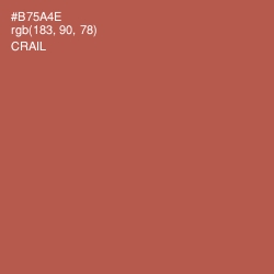 #B75A4E - Crail Color Image