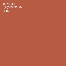 #B75B43 - Crail Color Image