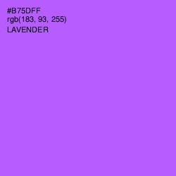 #B75DFF - Lavender Color Image