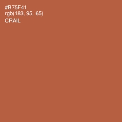 #B75F41 - Crail Color Image