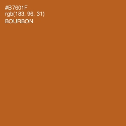 #B7601F - Bourbon Color Image