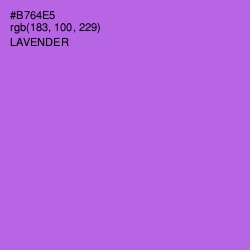 #B764E5 - Lavender Color Image