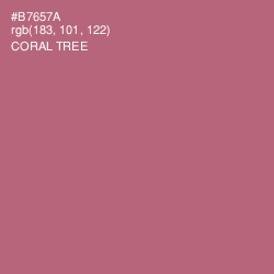 #B7657A - Coral Tree Color Image
