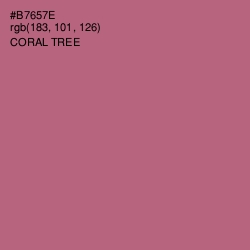 #B7657E - Coral Tree Color Image
