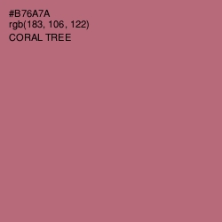 #B76A7A - Coral Tree Color Image