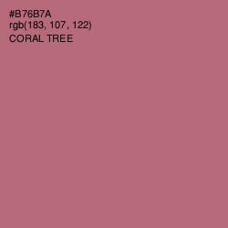 #B76B7A - Coral Tree Color Image