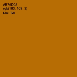 #B76D03 - Mai Tai Color Image