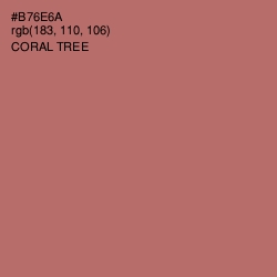 #B76E6A - Coral Tree Color Image