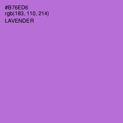 #B76ED6 - Lavender Color Image