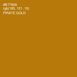 #B7790A - Pirate Gold Color Image
