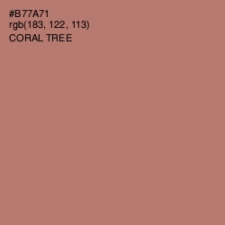 #B77A71 - Coral Tree Color Image