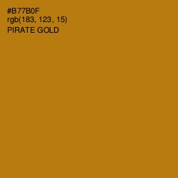 #B77B0F - Pirate Gold Color Image