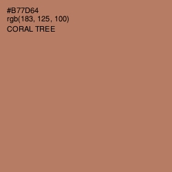 #B77D64 - Coral Tree Color Image