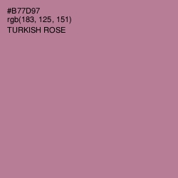 #B77D97 - Turkish Rose Color Image