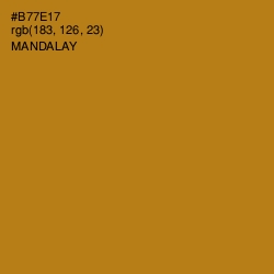 #B77E17 - Mandalay Color Image
